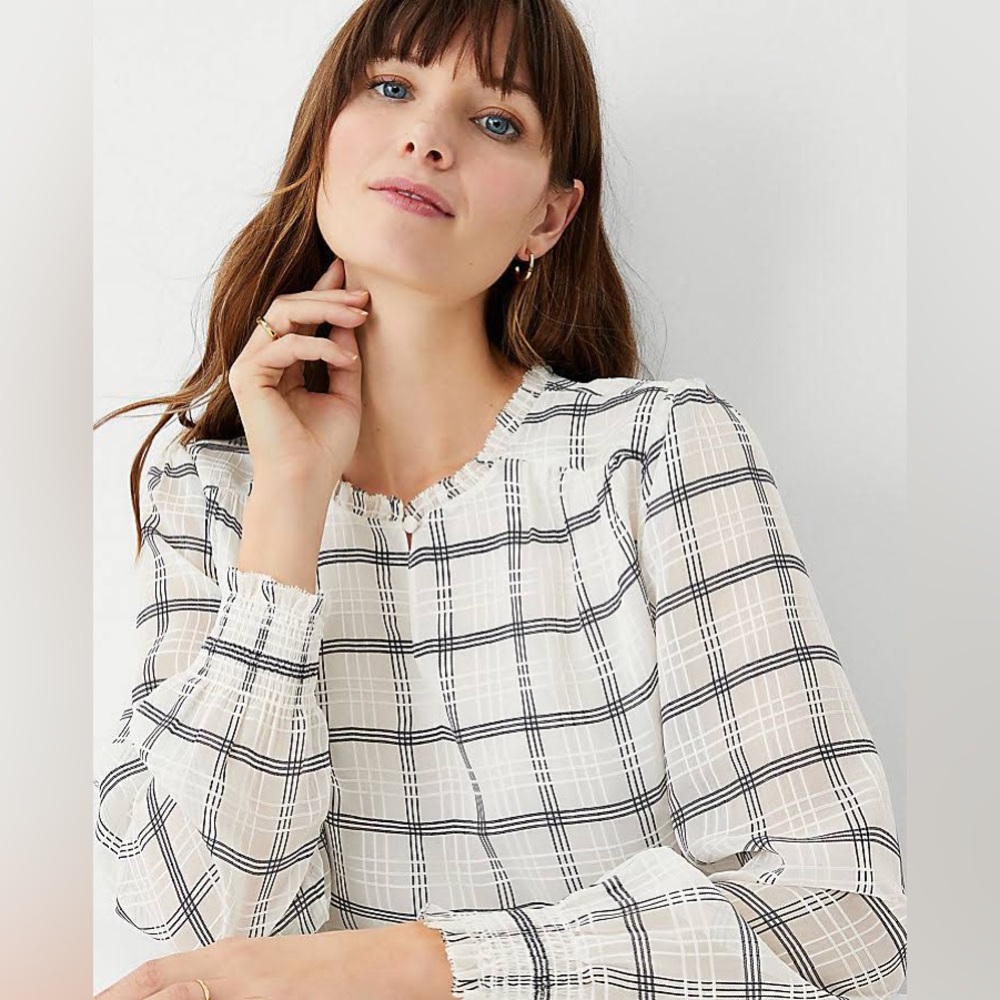 Ann Taylor Dobby Blouse